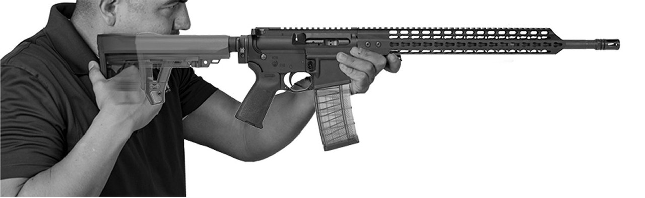 AIM Sports AMS Mil-Spec Stock - Advanced Modular Stock - Black